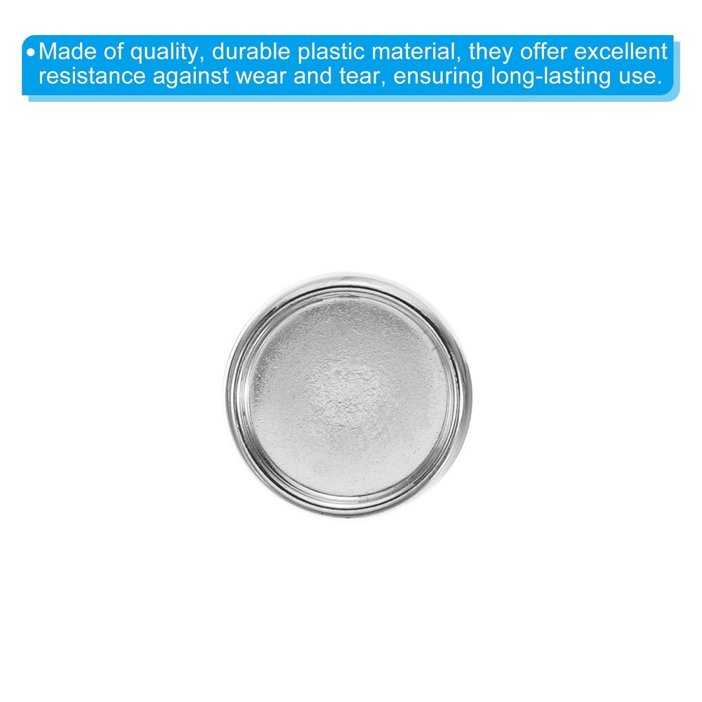 22PCS 19mm Book Binding Discs Discbound Expansion Discs Plating Round Silver