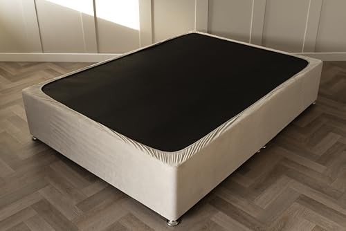 Box Spring Cover - Transform Your Bed with This Fully Elasticated Faux Suede
