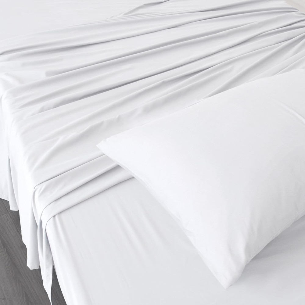 Split Top King Sheet Set for Adjustable Bed 4 Piece Bed Sheet Set Deep Pocket