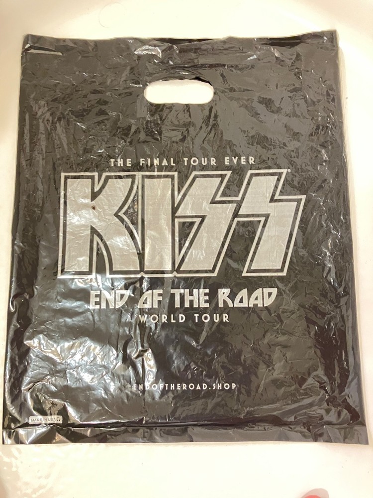 KISS - END OF THE ROAD World Tour Merchandise Souvenir Bag Plastic Oklahoma City