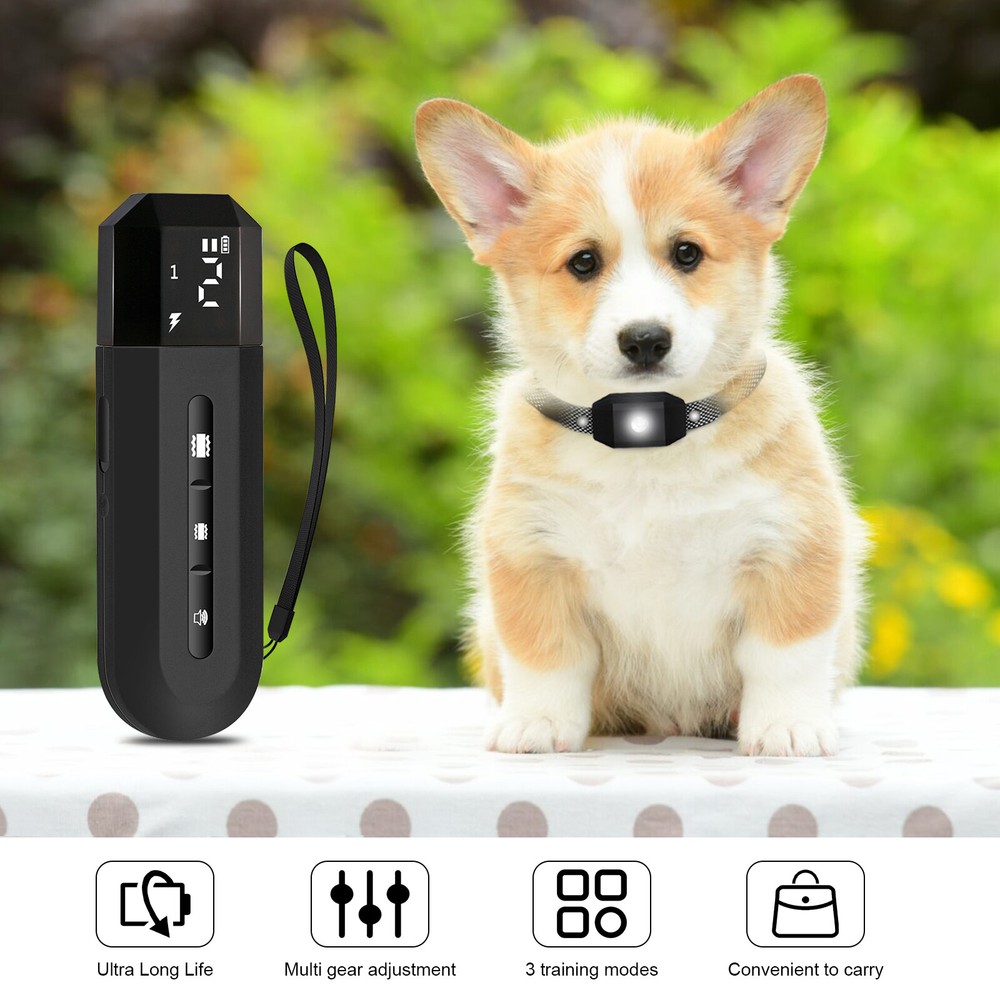 800M Dog Training Collar Rechargeable Remote Shock PET Waterproof Trainer 3 Mode