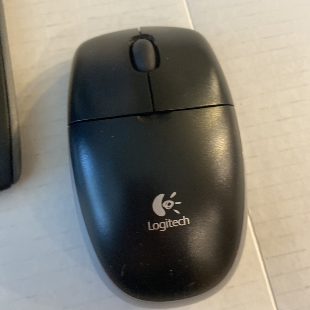 Logitech MK300 Wireless Desktop Keyboard Mouse Receiver Tested Working/ Computer