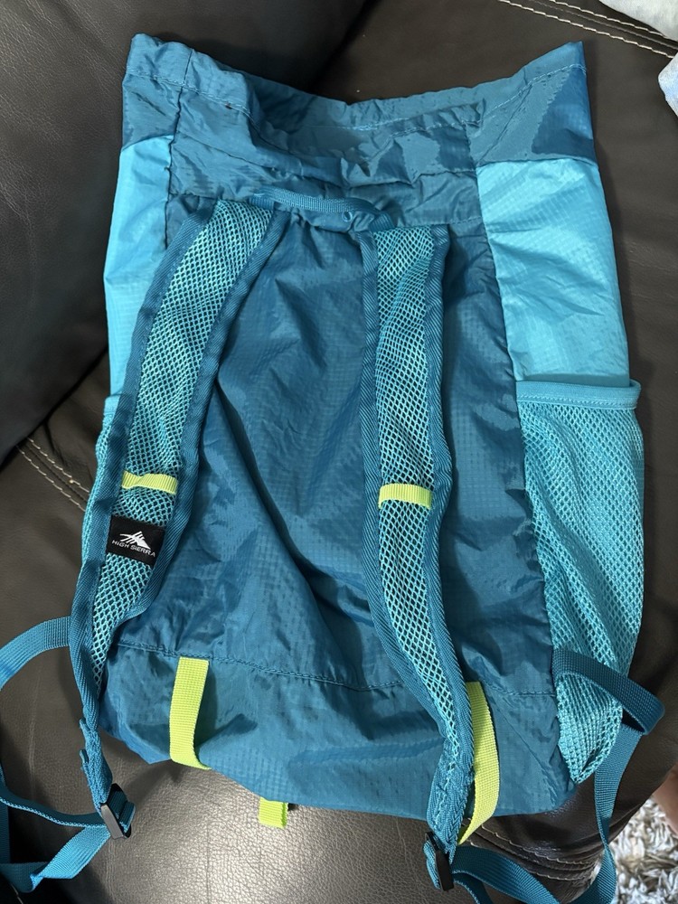 High Sierra Backpack Teal Lightweight Hiking