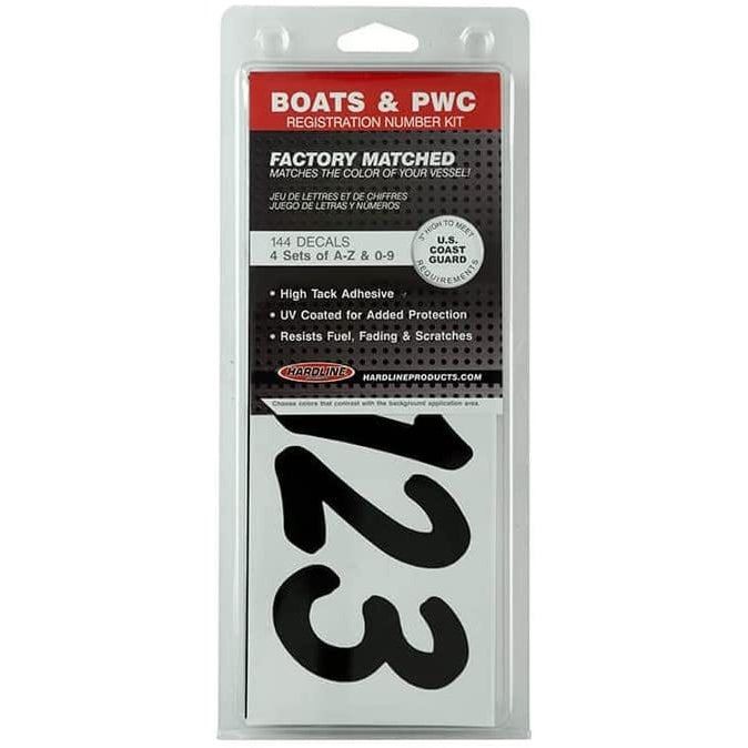 Hardline Products Letter Set Black #BLK400EC
