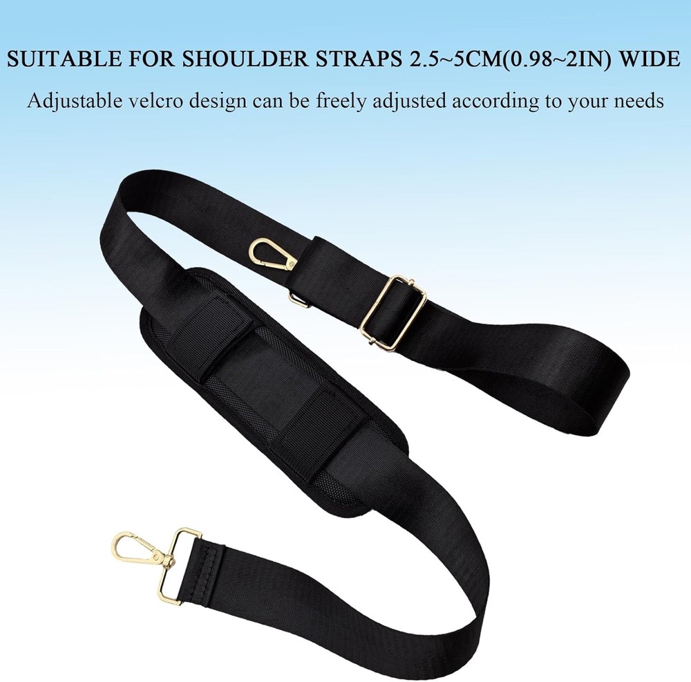Soft Shoulder Strap Pad, Breathable & Removable Backpack Pads for black