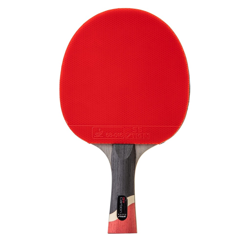 STIGA Pro Carbon Performance-Level Ping Pong Paddle with One Size, Red