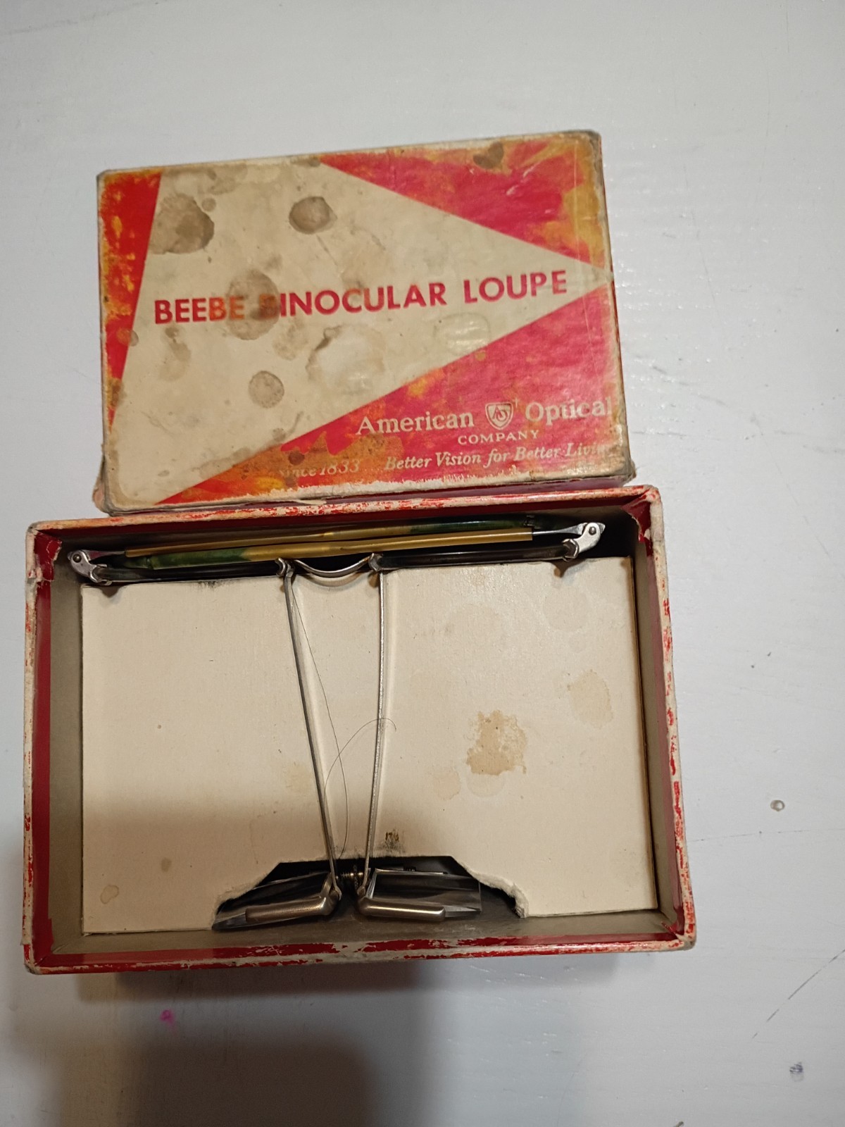 American Optical Beebe Binocular Loupe with Original Box