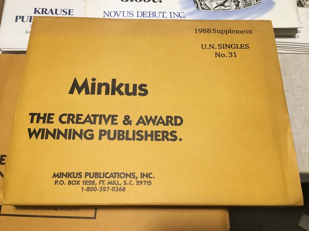 New Minkus United Nations Singles Stamp Album Supplement Pages- #31 - 1988