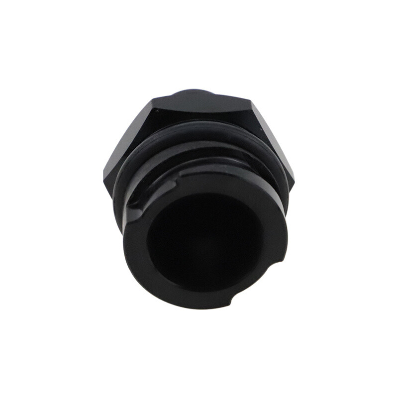 Billet Black Valve Cover Oil Cap w/ -10 AN Fitting for LSX LS1/LS6/LS2/LS3/LS7