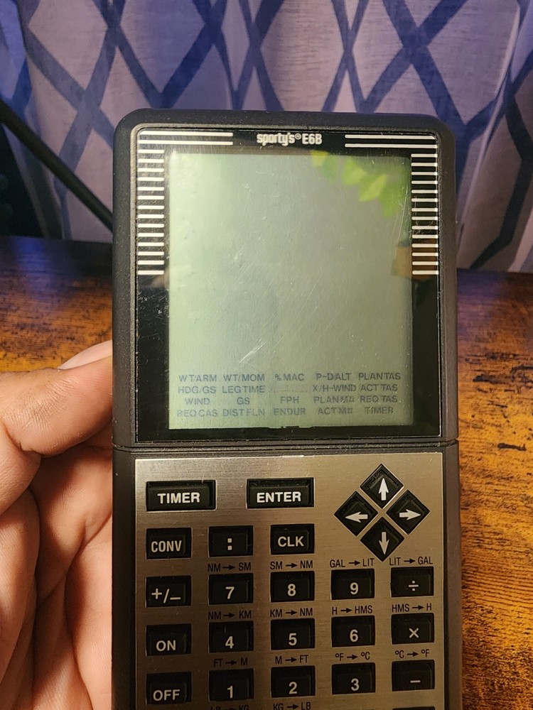 SPORTY'S E6B ELECTRONIC FLIGHT COMPUTER