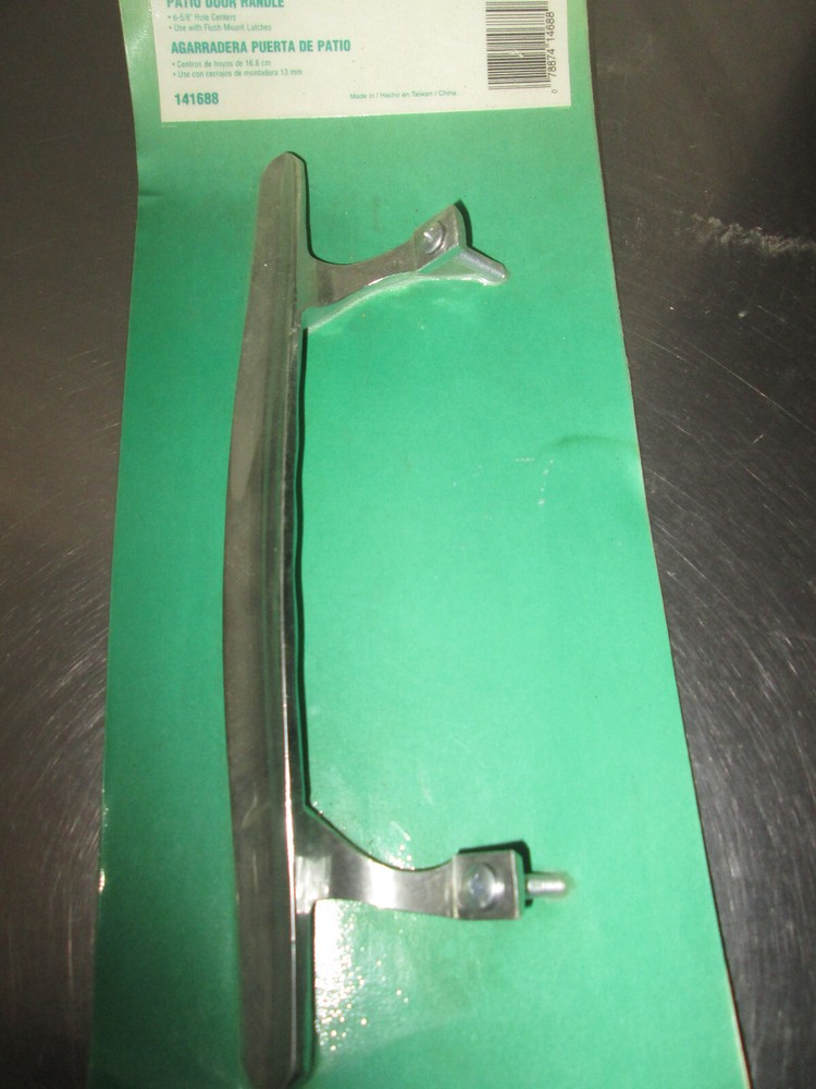 Slide-Co 141688 Sliding Door Pull, Chrome Plated