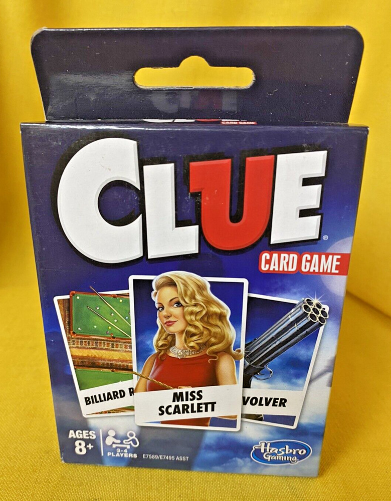 Hasbro Gaming Clue Card Game