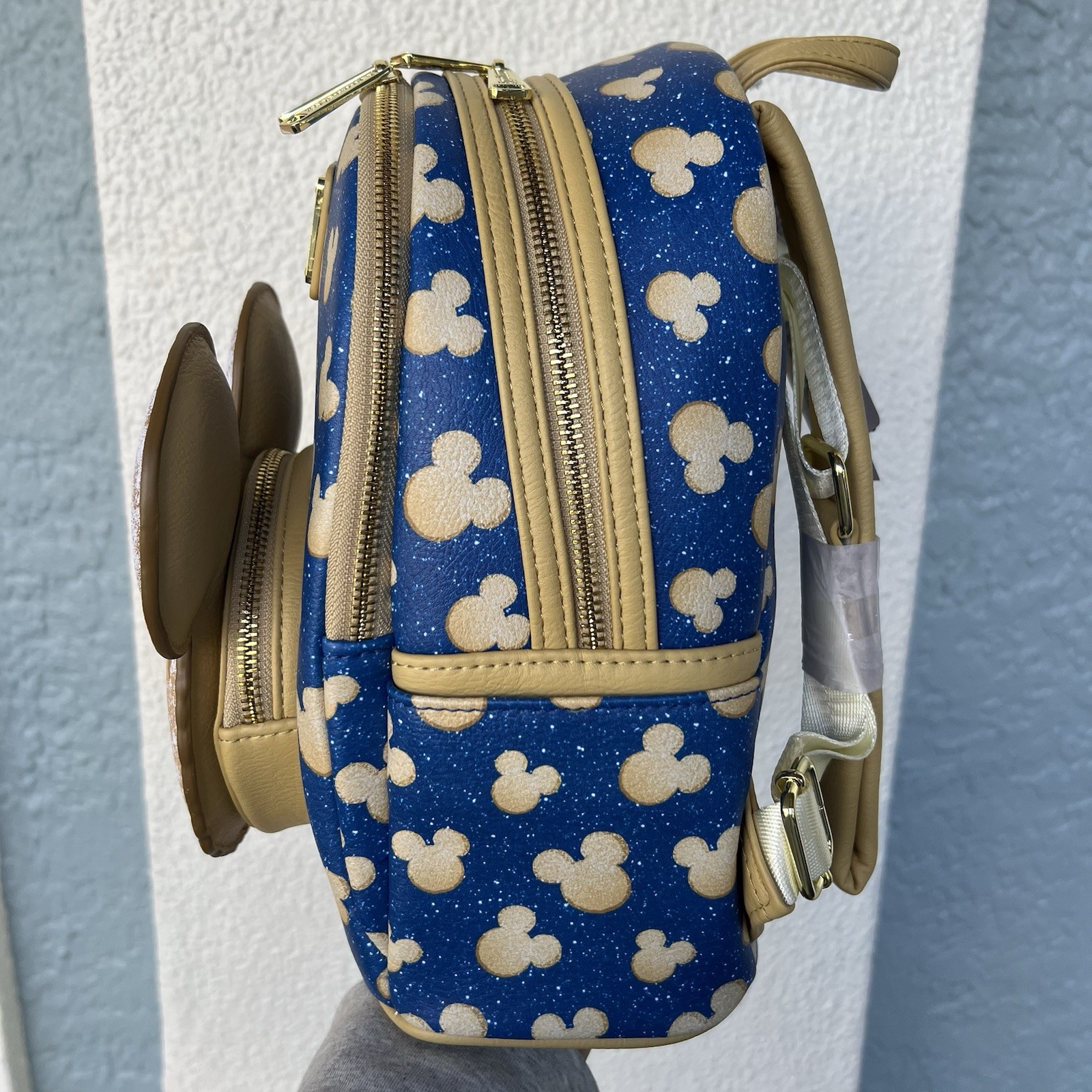 Disney Parks Mickey Mouse Beignet All Day Scented Loungefly Mini Backpack NEW