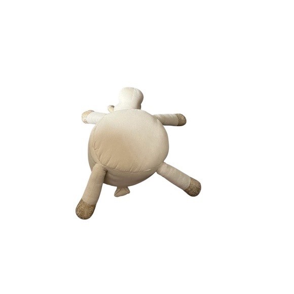 Pottery Barn Large Cotton Pouf/Plush Fabric Bean Bag ChairLounger Nursery Decor