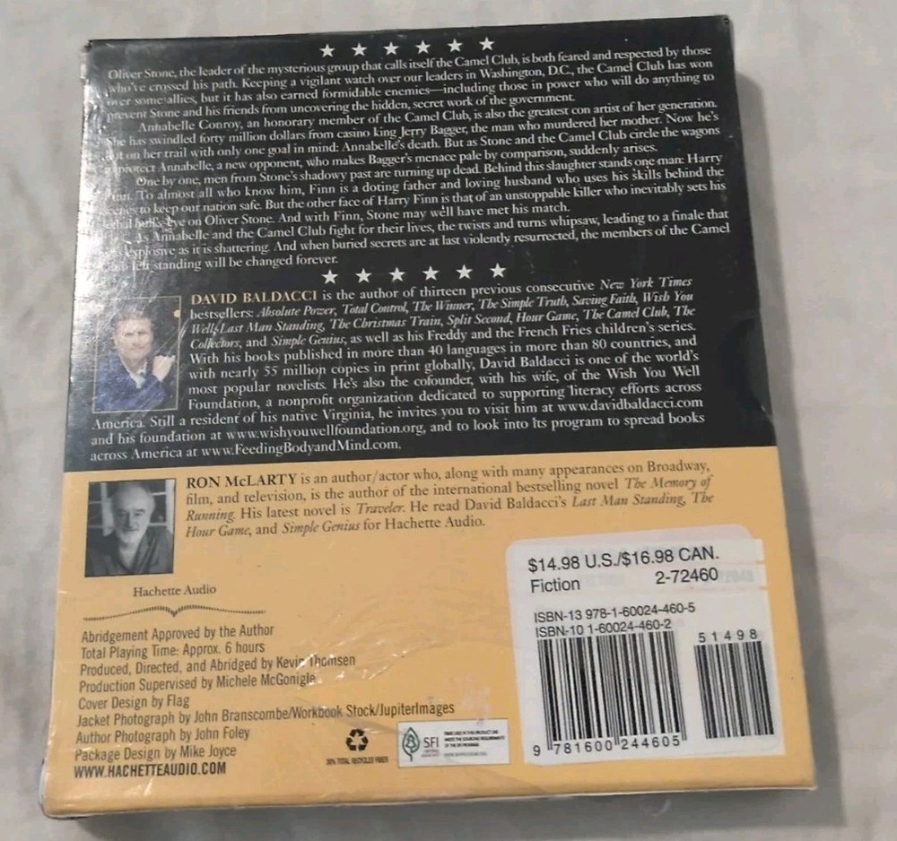 Stone Cold by David Baldacci (2008, Compact Disc) New B13