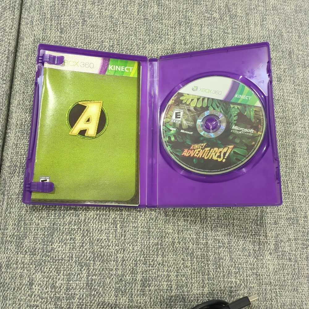 Microsoft 1414 Xbox 360 Kinect Sensor Bar - Black With Kinect Game