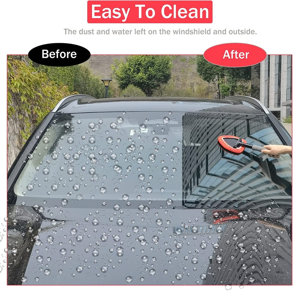 Car Windshield Microfiber Wiper Extendable Brush Window Glass Cleaning Tool