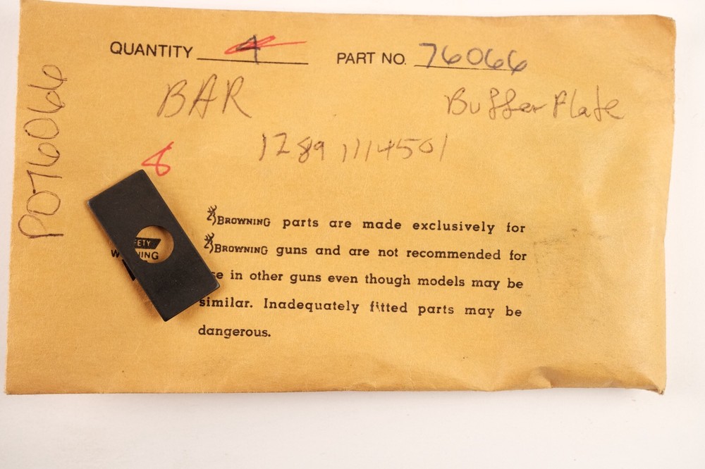 Browning BAR Buffer Plate 76066