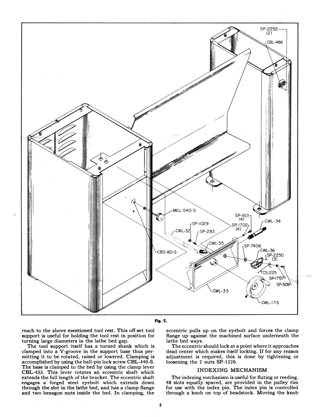 Delta 12" Variable Speed Wood Lathe Operating, Maint & Parts List Manual #1960