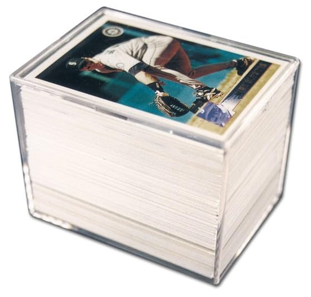 150 Count 2-Piece Plastic Snap Card Box | 2 Pack