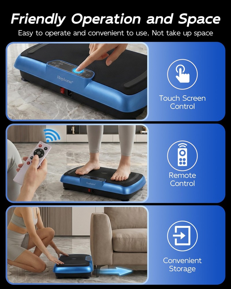 Vibration Plate Exercise Machine, Vibrating Plate for Lymphatic Drainage Weig...