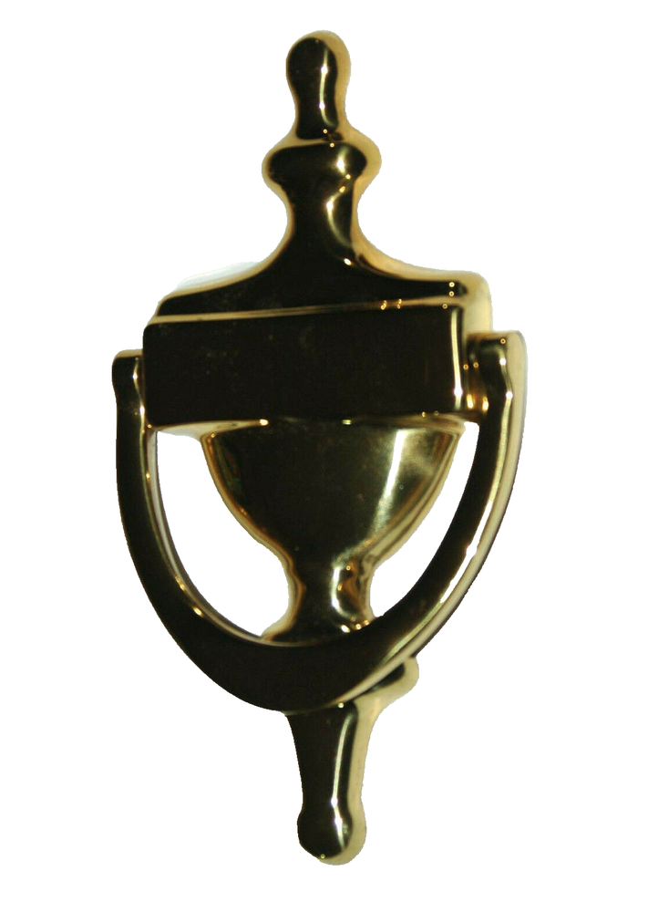 Door Knocker Solid Brass 7" Tall x 3 1/2" Wide Made in Spain