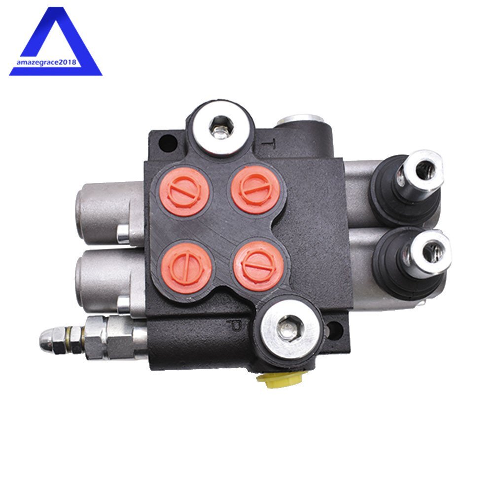 2 Spool Hydraulic Control Valve Double Acting 13 GPM 3600 PSI SAE Ports 3600Psi