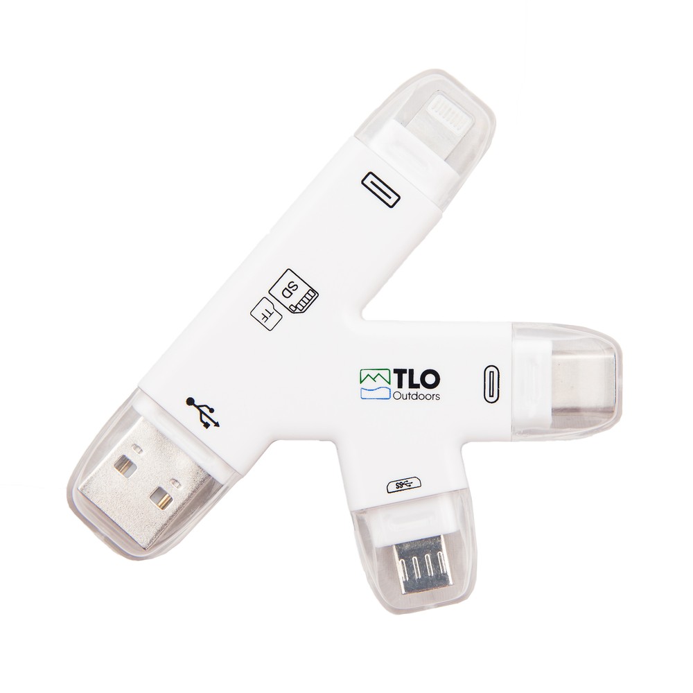 TrophyTracker Trail Camera Memory Card Reader for iPhone/Android, Laptop V3/2020