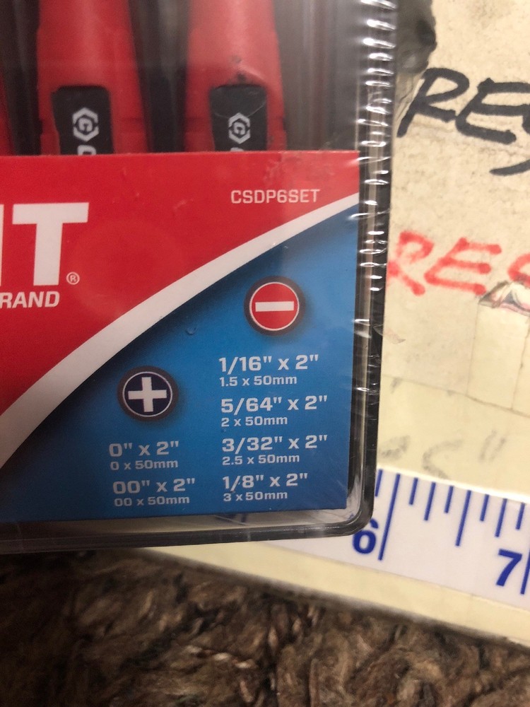 NEW Crescent SDPS6 6 Pc. Precision Screwdriver Set (T)