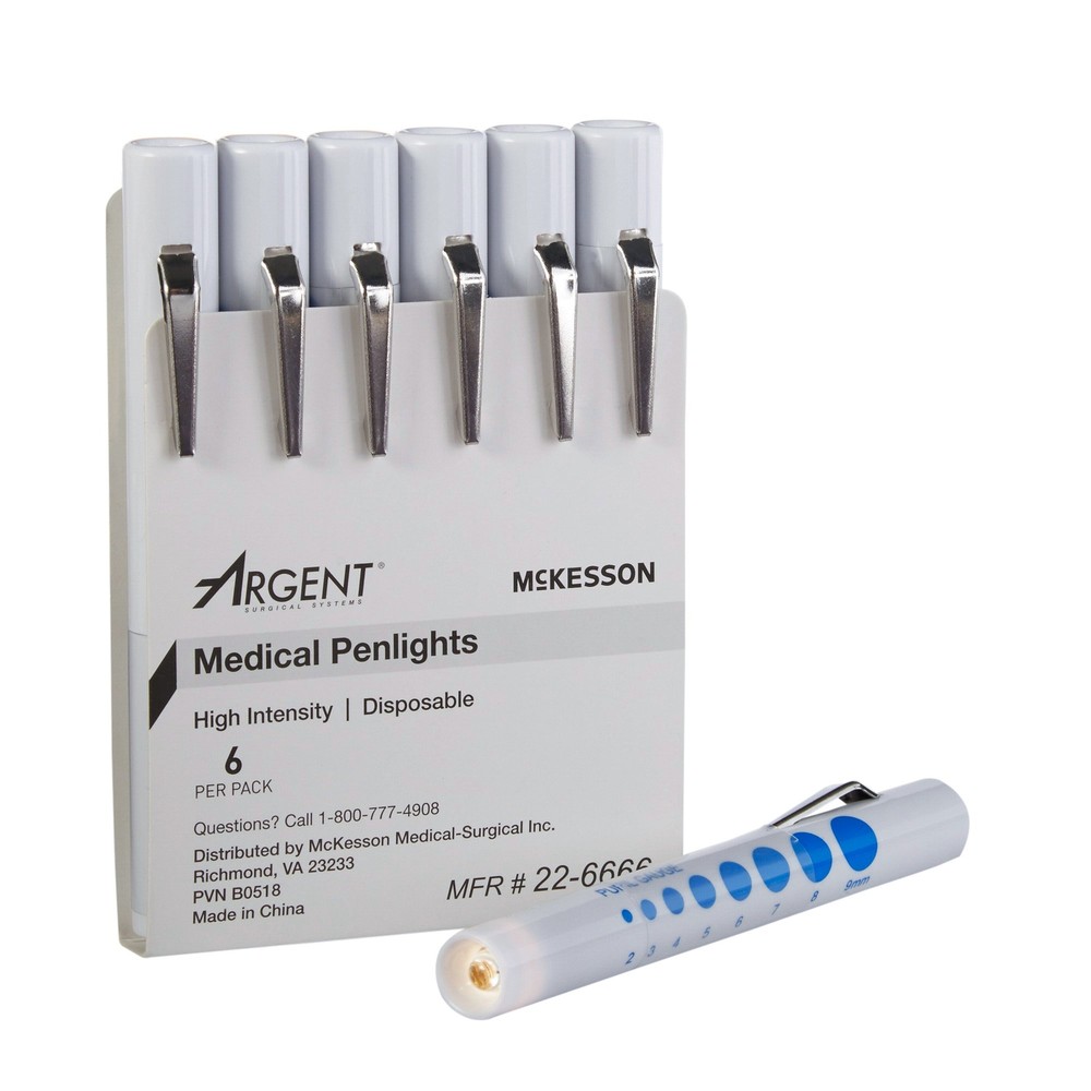 McKesson Disposable Penlight 22-6666 6 per Pack