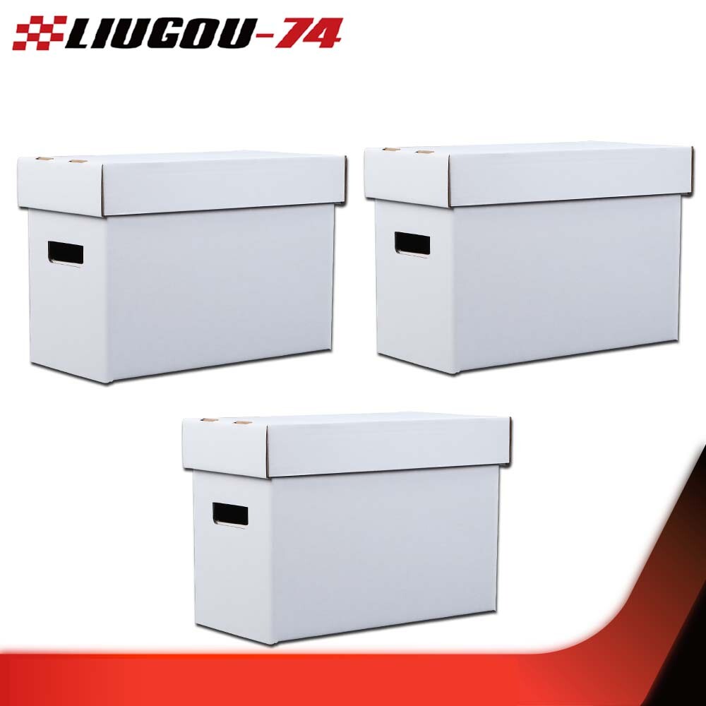 3Pack Comic Books Storage Boxes Short Holds 150-175 Stackable Durable Archive