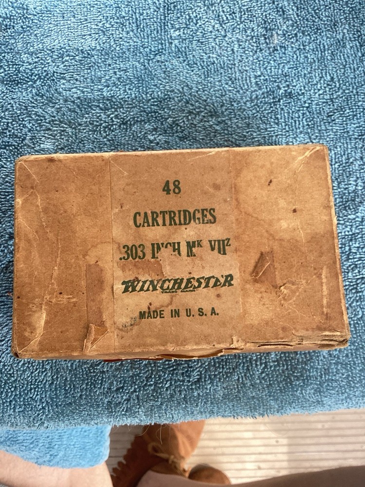 Winchester .303  Empty Ammo Box  Mk VII