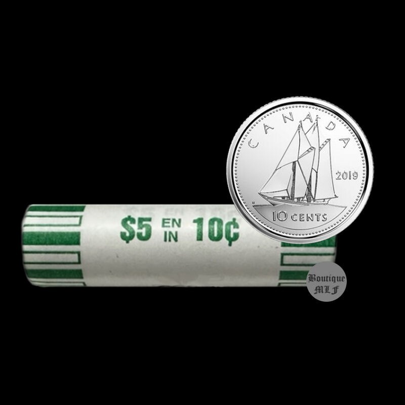 2019 Canada (2-coins)  10 cent   uncirculated coin from roll