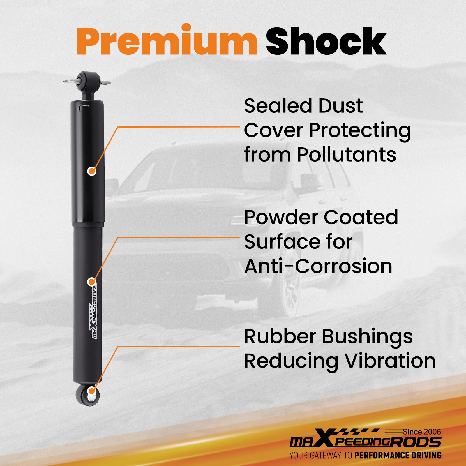 Front 4" Rear 6" Drop Kit w/Shock For Chevy GMC C1500 1988-98 W/1.25" ROTORS V8