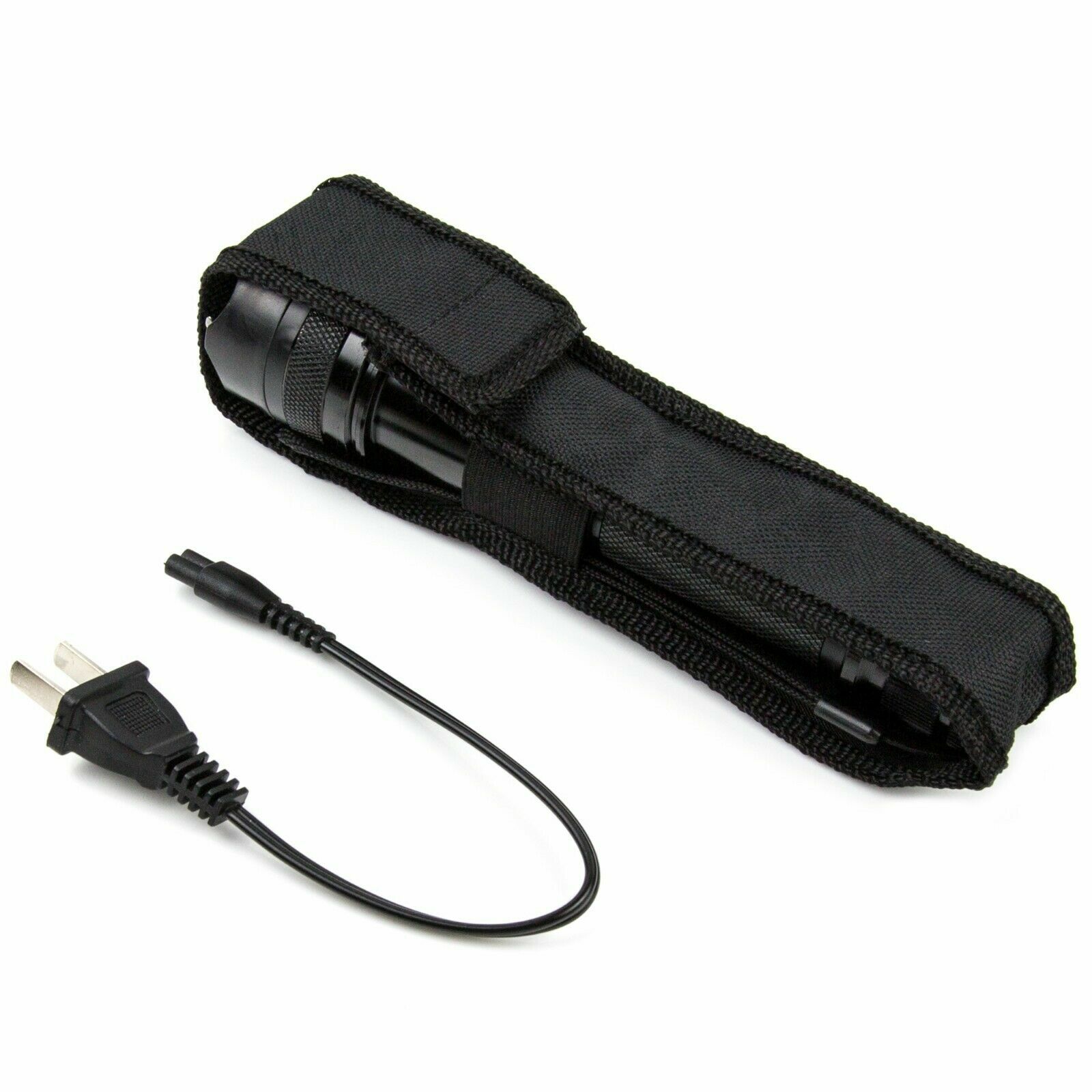 POLICE Stun Gun 1109 700 BV Metal Heavy Duty Rechargeable LED Flashlight