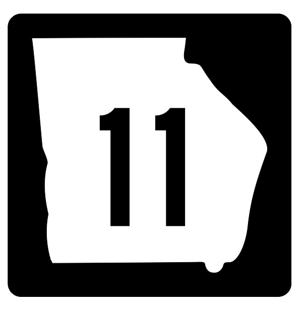 Georgia State Route 11 Sticker Decal