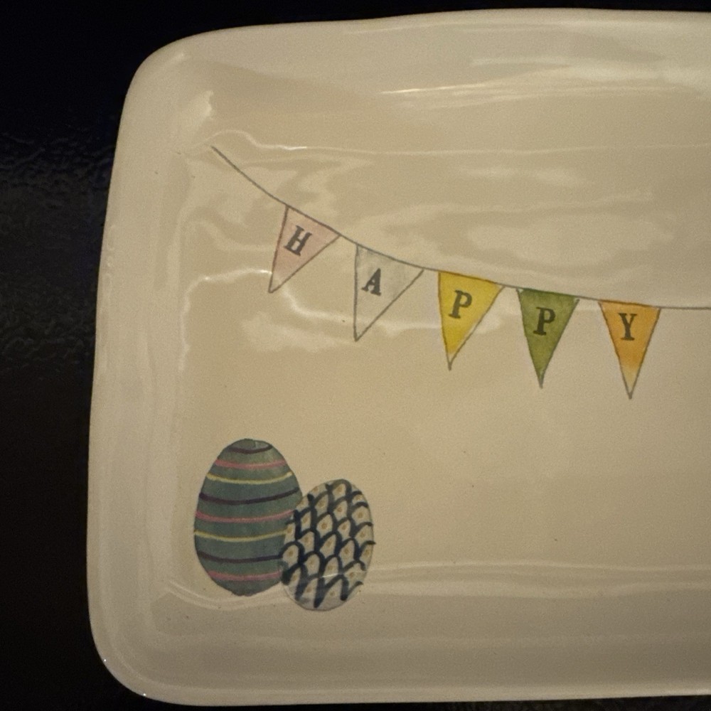 Rae Dunn Happy Easter Tray (large)