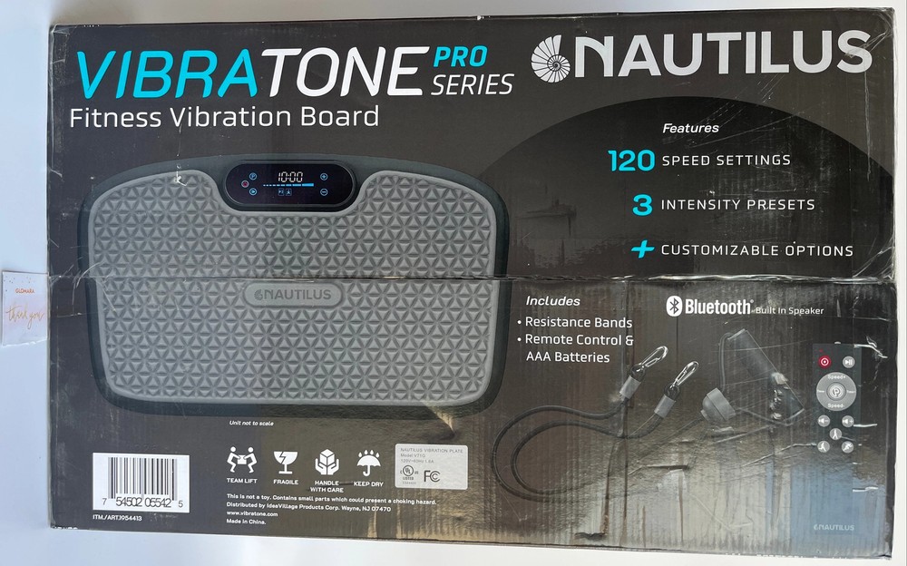 Nautilus Vibratone Pro Vibration Plate Full Body Exercise Bluetooth Platform