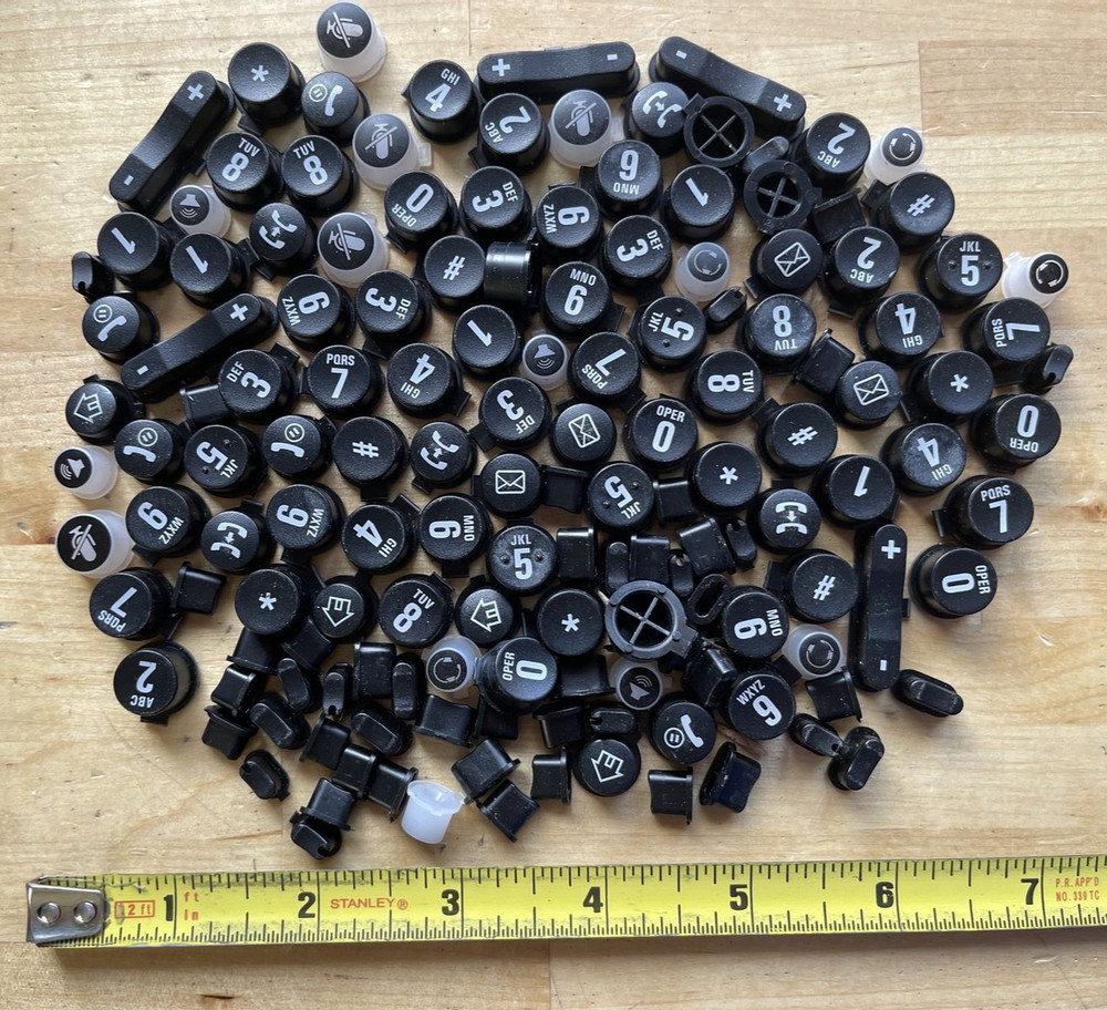 Plastic Telephone Buttons