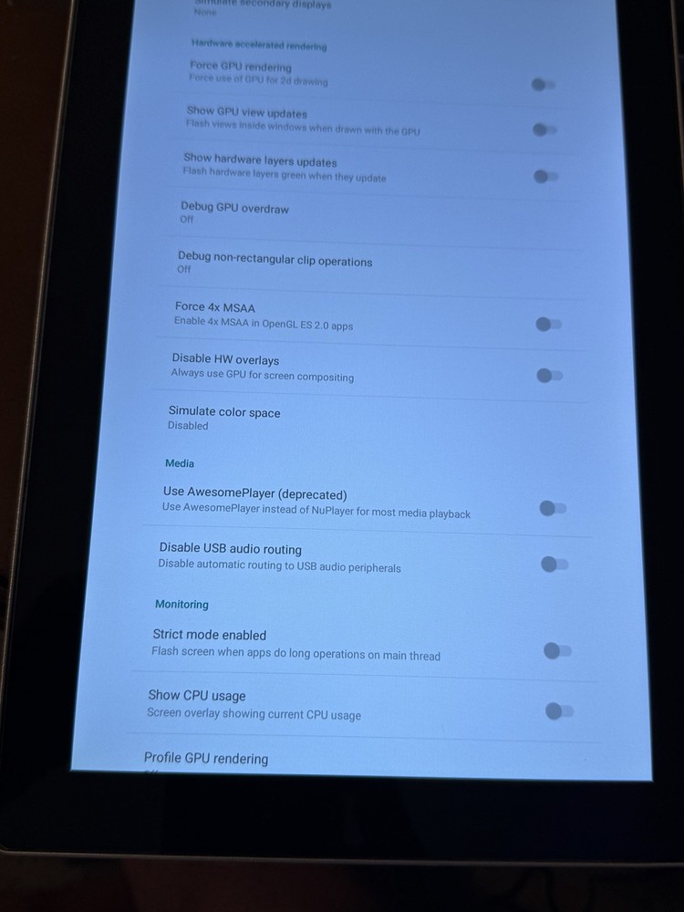11.6” touchscreen Android Tablet