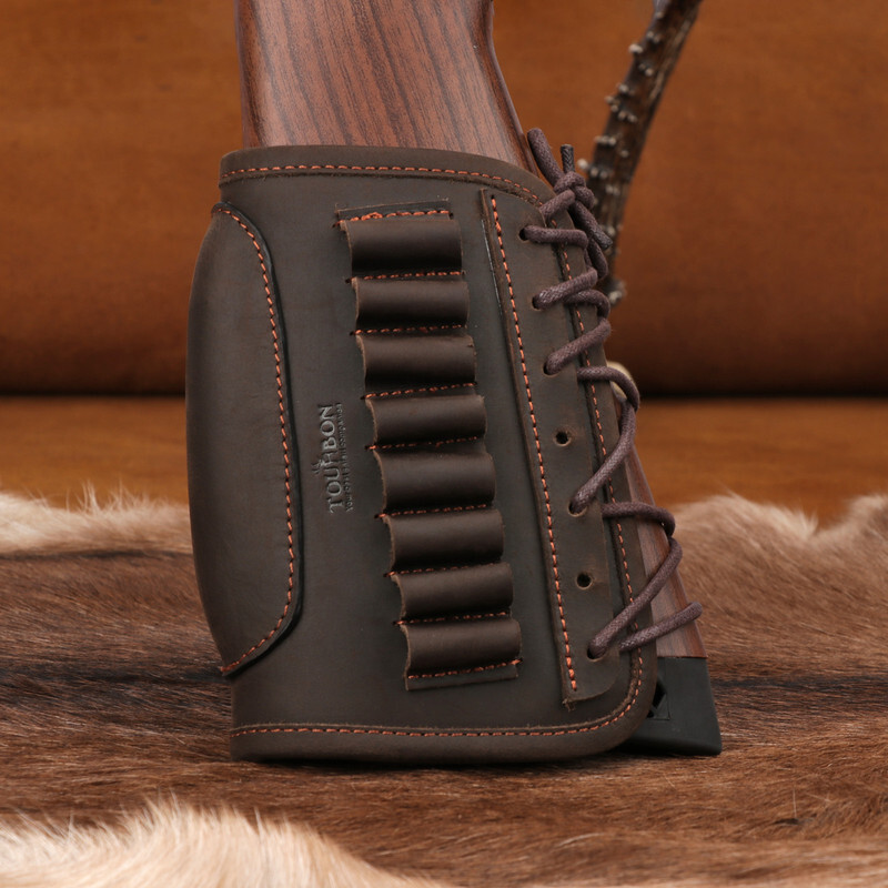 TOURBON Hunting Cheek Rest Riser Rifle Cartridges Ammo Holster Buttstock Sleeve