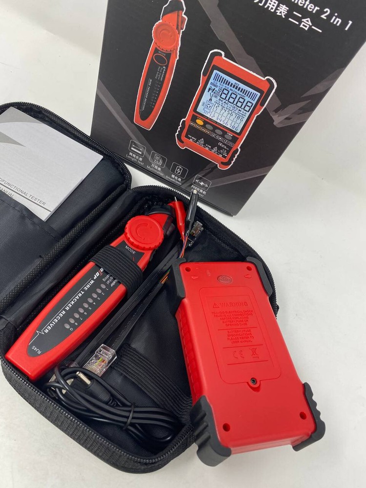 Thunder Tools TOOLTOP ET616 Handheld Portable Network Cable Tester with LCD