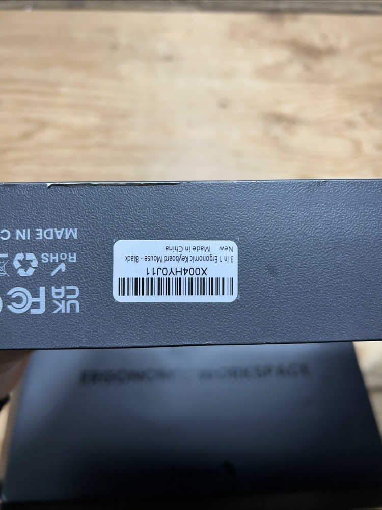 ProtoArc EkM04 Keyboard & Mouse Ergonomic Wireless Combo Split Design Black