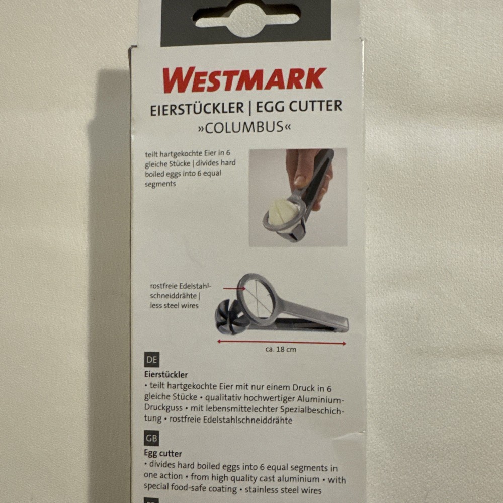 Westmark Germany Eierstuckler Wedge Egg Slicer New
