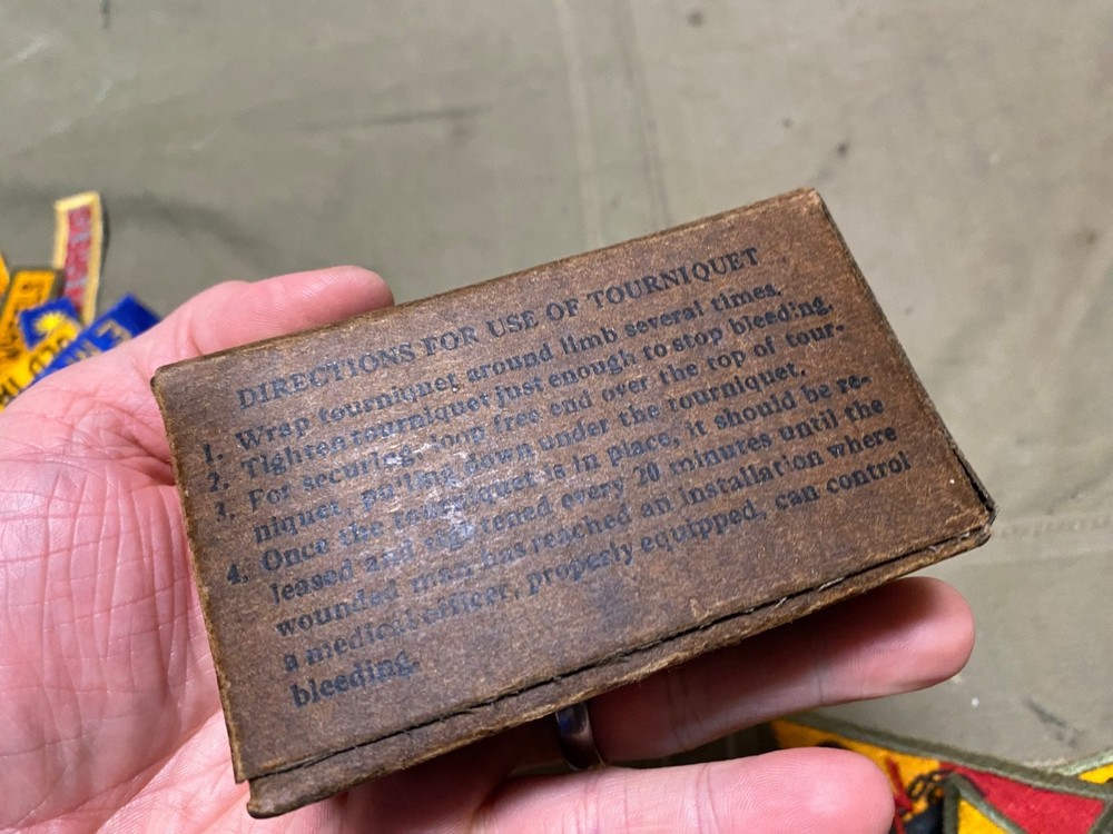 ORIGINAL WWII US ARMY MEDIC TOURNIQUET SCISSORS FORCEPS SET-NOS