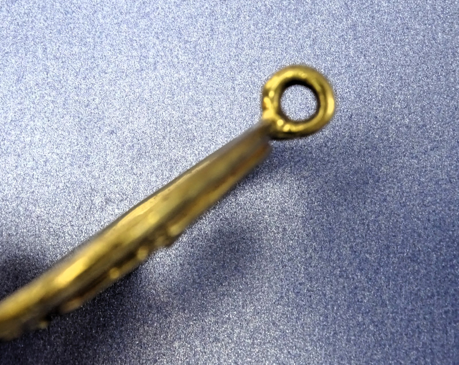 Vintage MCM Brass Pendant, Dog in Car Window, 2” x 2”