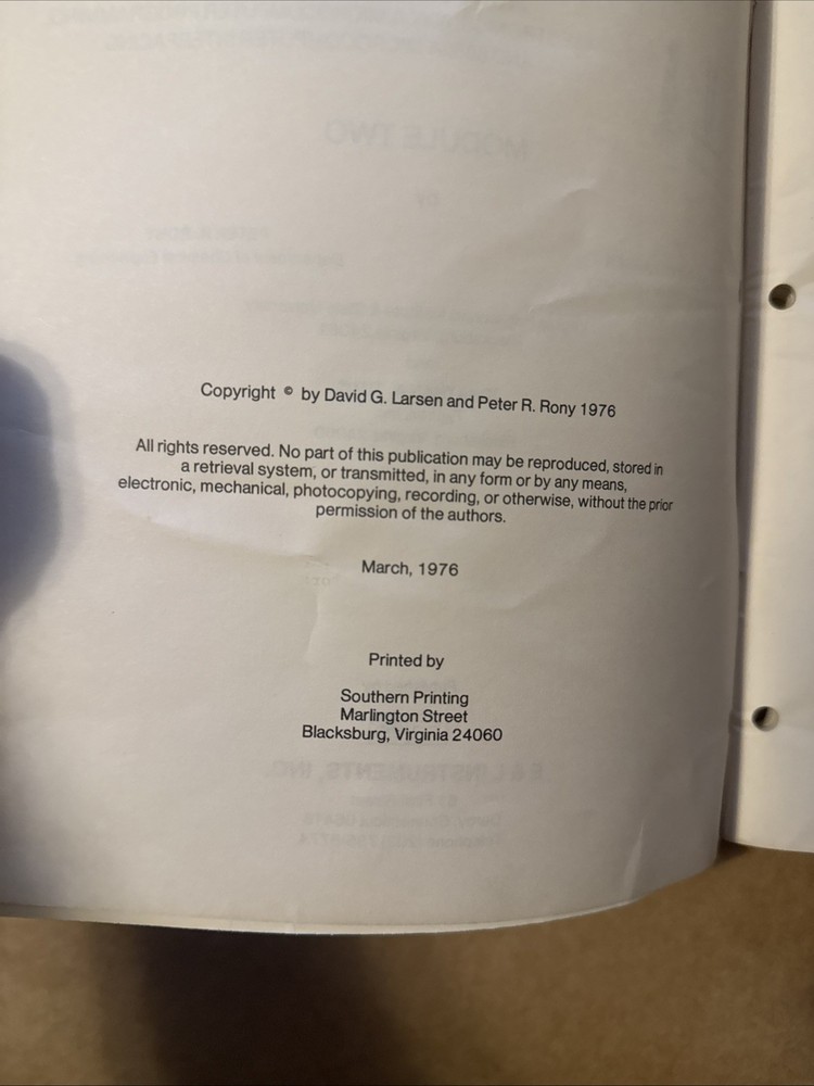 * 1976 The Bugbook V Modules 1 & 2 808a Microcomputer 1st Print