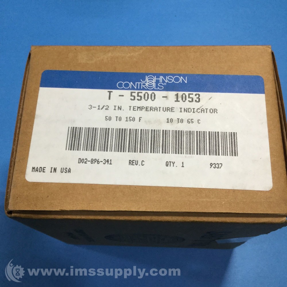 Johnson Controls T-5500-1053 Temperature Indicator FNFP