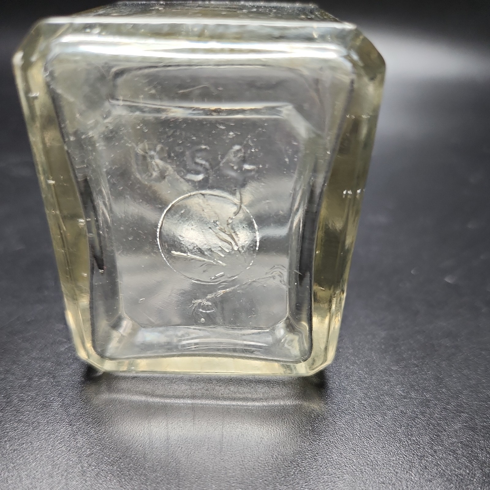 Antique SANFORD'S Ink Glass Bottle ,no top Plain design.