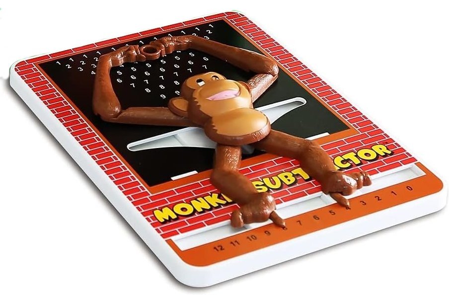 Popular Playthings Monkey Calculator Subtractor Chart Toy Educational Math Gift